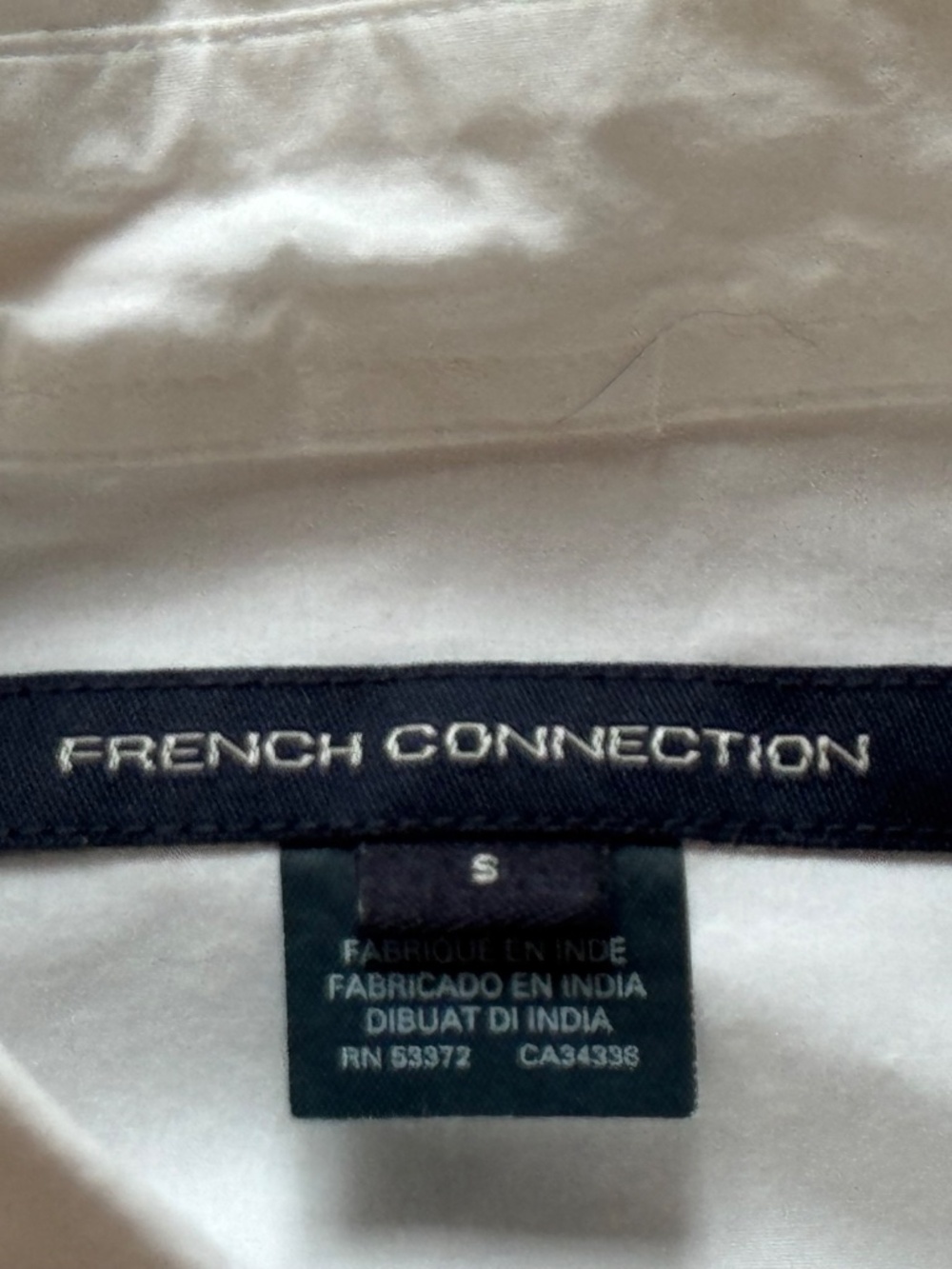 French Connection Collared Popover Blouse -sz. small -EUC - Picture 8 of 8